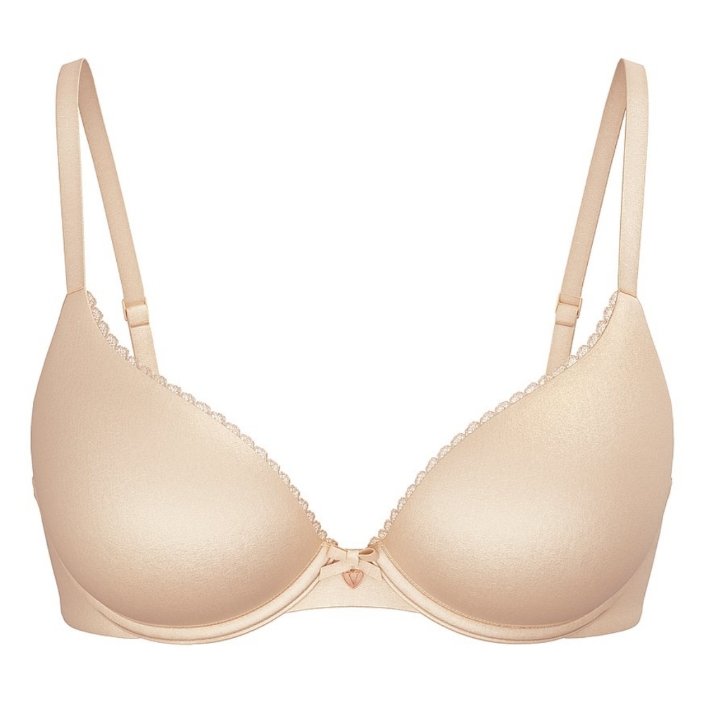 NWOT VS Lightly Lined Perfect Shape Bra 32D Body By Victoria Nude/Marzipan